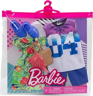Buy Barbie Fashion Pack - HBV72 - 2 Clothing Outfits For Ken & Barbie Doll • 21.43£