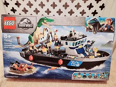 Buy LEGO Jurassic World: Baryonyx Dinosaur Boat Escape (76942) BNIB SEALED TATTY BOX • 76£