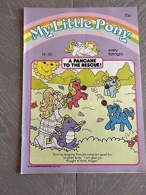 Buy Vintage My Little Pony G1 Comic Magazine UK Hasbro 1987 Issue No 40 • 5£