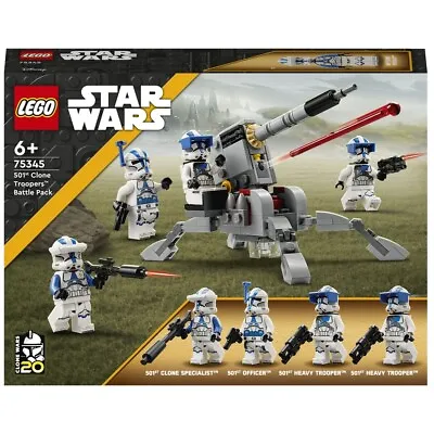 Buy LEGO Star Wars: 501st Clone Troopers Battle Pack Set 75345 New Sealed FREE POST • 19.97£
