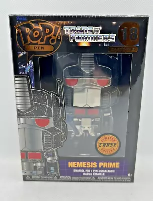 Buy Funko Pop Pin Transformers Nemesis Prime 18 CHASE Figure Collectable UK NEW RARE • 29.99£