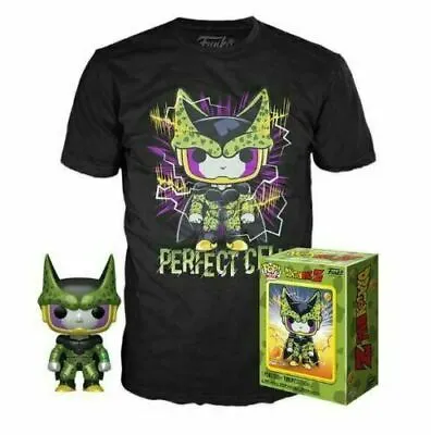 Buy Pop Tees Dragonball Z Perfect Cell Small T-shirt And Metallic Pop Unisex Funko • 34.95£