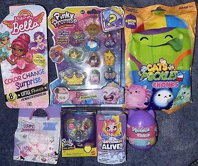 Buy Girls Toy Bundle! Squishville, Hatchimals, Real Littles, Cats Vs Pickles, Bella+ • 19.99£