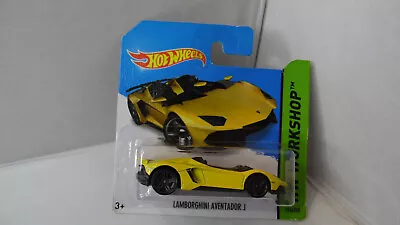 Buy Hot Wheels Lamborghini Aventador J In Yellow Die Cast Carded • 4£