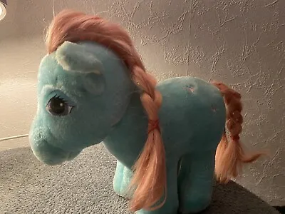 Buy My Little Pony Vintage Plush Soft Toy 9” 1980s Hasbro Softies Blue Pink • 16.99£
