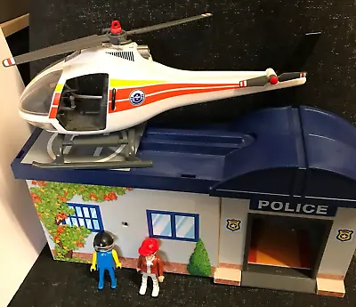 Buy Playmobil Plastic Toys - Police Station, Helicopter & 3 Figures • 15.99£