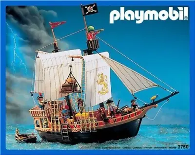 Buy Playmobil PIRATE SHIP 3750 [Spare Replacements] • 1.49£