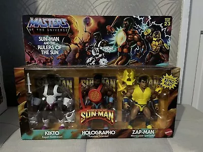 Buy Masters Of The Universe Origins Rulers Of The Sun 3 Pack KIKTO HOLOGRAPHO Etc • 60£