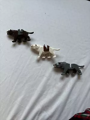 Buy Lego The Hobbit Wargs, White, Brown And Grey. Rare  • 40£