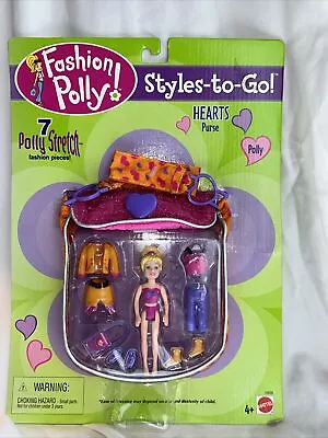 Buy Vintage 2000 Polly Pocket - Fashion Styles To Go Hearts Purse - NEW • 15.71£
