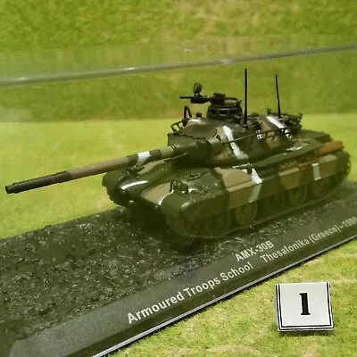 Buy 8) DeAgostini 1/72 Combat Tanks. AMX-30B (1990) #1 (Antenna Cage Needs Glue) • 5.95£