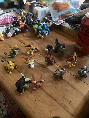 Buy 12x Vintage H-T Bandai Digimon Mini Figures Toys • 35£