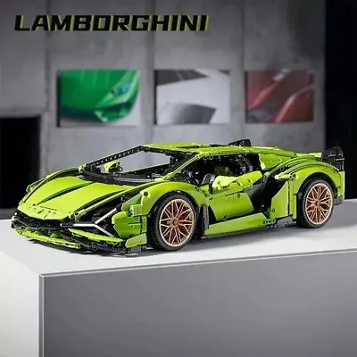 Buy 42115 Technich Lamborghini Sian Compatible Building Block 3696 Pcs TECHNIC • 142.22£