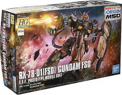 Buy HG Mobile Suit Gundam THE ORIGIN MSD Gundam FSD 1/144 Scale -colored Plasti • 50.88£