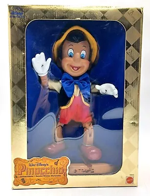 Buy 1998 Disney Pinocchio Limited Edition Genuine Wooden Puppet / Mattel 20845 • 599.84£