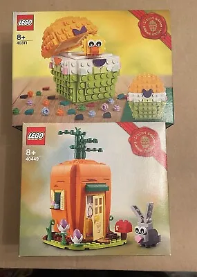 Buy LEGO 40449 Easter Bunny Carrot House & 40371 Easter Egg - Brand New Sealed • 27.99£