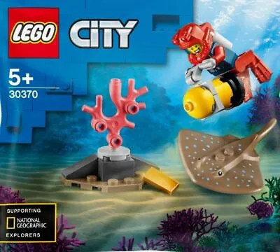 Buy CITY LEGO Polybag Set 30370 Explorer Diver Minifigure Racre Collectable Minifig • 7.95£
