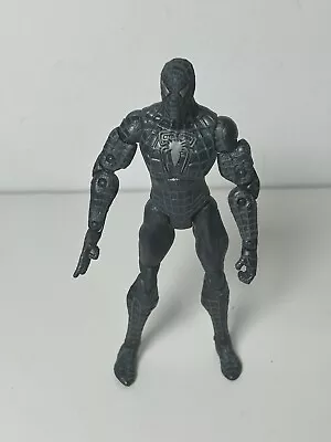Buy Spider-Man 3 Movie Black Symbiote Suit Marvel 5  Poseable Figure Hasbro 2007(28) • 11.99£