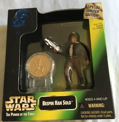 Buy Bespin Han Solo Millenium Coin Power Of The Force 3.75  Star Wars Sealed Kenner • 13.99£