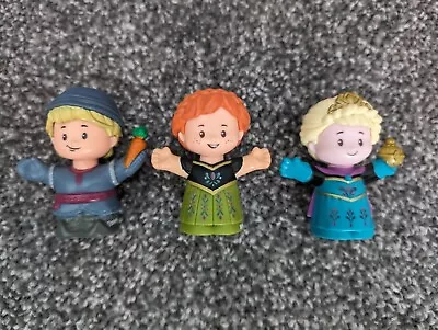 Buy Fisher Price Little People - Disney Frozen Toy Figures X 3 Elsa, Anna & Kristoff • 19.99£