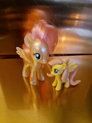 Buy My Little Pony G4 Pearlescent Pearl Glitter Fluttershy Brushable + Eraser • 10£