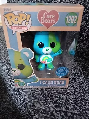 Buy Care Bears I Care Bear Earth Day 2023 Exclusive Funko Pop Vinyl • 28£