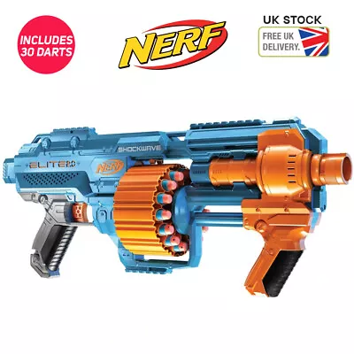 Buy Nerf Elite 2.0 Shockwave Blaster Large Gun With 30 Darts • 29£