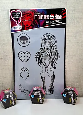 Buy Mattel Monster High - 3x Monster Minis Series 1 + Ghoulia Yelps Stencil - New • 12.91£