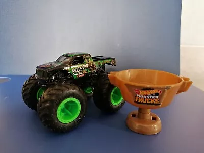 Buy Hot Wheels Monster Jam Monster Truck Skeleton Crew With Trophy • 4.99£