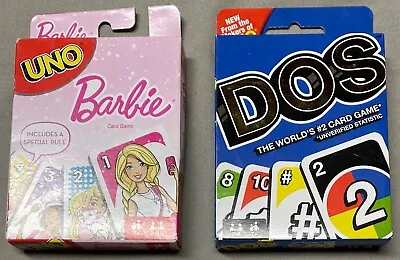 Buy UNO Lot: Uno Barbie, Uno Dos! Both Brand New, Sealed Contents! • 12.28£