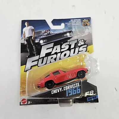 Buy Chevy Corvette 1966 Fast And Furious Model Car Mattel 1:64 Scale Die-Cast Mattel • 9.99£