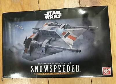 Buy BANDAI Star Wars 1/48 & 1/144 SNOWSPEEDER SET Plastic Model Kit BNIB • 59.99£
