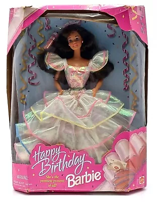 Buy 1995 Happy Birthday (Birthday) Barbie Doll / Brunette / Mattel 14663, NrfB • 56.44£