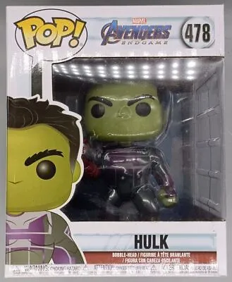 Buy #478 Hulk (w/ Gauntlet) 6 Inch Marvel Avengers Endgame Damaged Box Funko POP • 13.99£