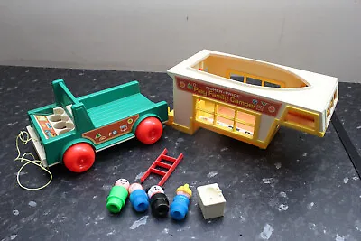 Buy Vintage Fisher Price Play Family Camper With Little People Incomplete • 15.99£