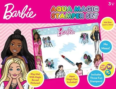 Buy Barbie Aqua Magic Play Mat  Stampers Water Pen Age 3+ No Mess Aqua Fun Kids Toy • 14£