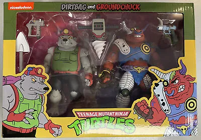 Buy Neca Tmnt Teenage Mutant Ninja Turtles Cartoon Dirtbag And Groundchuck 2 Pack • 69.99£