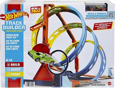 Buy Hot Wheels Track Builder Unlimited Corkscrew Twist Kit New Toy Car Race Play Fun • 55.69£