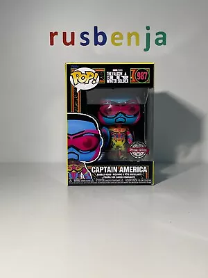 Buy Funko Pop! Marvel Captain America Blacklight Falcon #987 • 9.99£