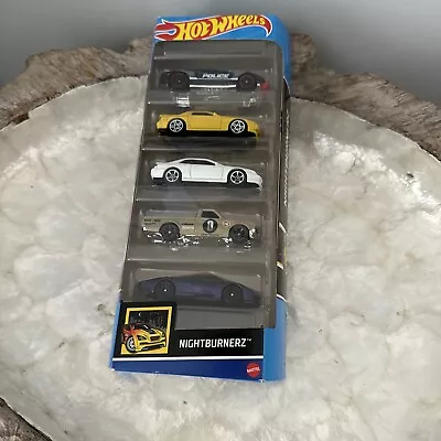 Buy Hot Wheels Nightburnerz (2022) Mattel Toy Car 5-Pack Box Set NEW • 18£