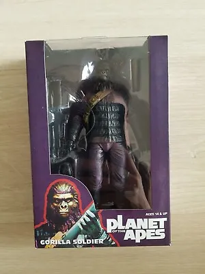 Buy Neca Mezco Figure Planet Of The Apes Gorilla Soldier NEW ORIGINAL PACKAGING NEW Planet Of The Apes • 82.18£