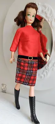 Buy Vintage Barbie Clone_ Green-eyed Davtex Original Doll Candy Dress_ 1960's HTF • 61.56£