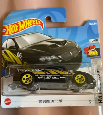 Buy Hot Wheels (Black) 06 Pontiac GTO HW Drag Strip 2/10 (Short Card) 182/250 HCX70 • 2.50£