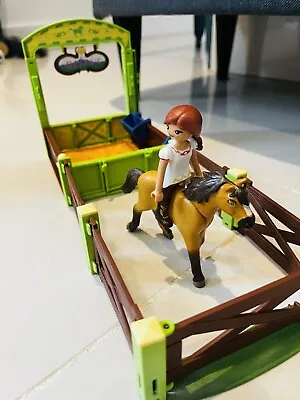 Buy PLAYMOBIL 9478 Dreamworks Spirit Riding Free Lucky And Spirit With Horse Stall • 5£