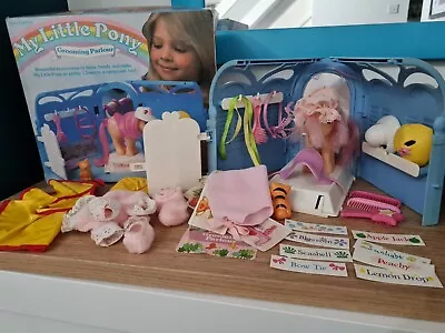 Buy Vintage G1 My Little Pony Grooming Parlour • Boxed & Complete • Plus Pony Wear • 42£