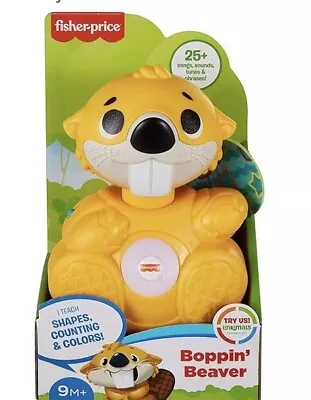 Buy Fisher-Price GXD79 Linkimals Boppin’ Beaver Musical Activity Toy • 12.95£