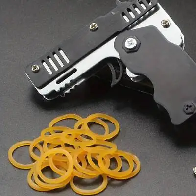 Buy Rubber Band Toy Gun Key Chain With Elastic Bands Great Kids Party Bag Filler! • 1.99£