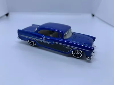 Buy Hot Wheels - ‘55 Chevrolet Bel Air Blue - Diecast Collectible - 1:64 - USED • 2.75£
