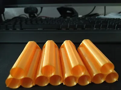 Buy 4 Nerf Compatible Zombie Strike Dart Shell Sledgefire Silky Orange Colour • 9.99£