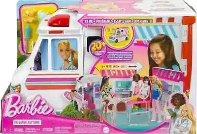 Buy Barbie Ambulance And Hospital Playset, Emergency Vehicle With Lights And Sounds • 34.99£